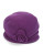 Parkhurst Wool Cloche Hat - EGGPLANT