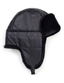Ugg Australia Lorien Sheepskin Trapper Hat - BLACK