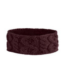 Rella Cable Knit Fleece-Lined Headband - RED
