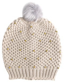 Collection 18 Rhinestone Ice Wall Beanie - FROSTED OATMEAL