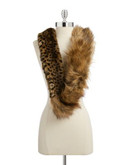 Parkhurst Mixed Faux Fur Infinity Scarf - TIPPED FOX/CHEETAH