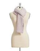 Lord & Taylor Honeycomb Weave Scarf - PALE PINK