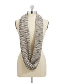 Lord & Taylor Salt and Pepper Loop Scarf - IVORY