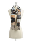 Lord & Taylor Southwest Blanket Scarf - NEUTRAL