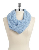 Lord & Taylor Knit Infinity Scarf - BLUE
