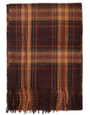 Topshop Classic Checked Scarf - CAMEL