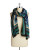 T&C Theodora & Callum Framed Leopard Wool-Blend Scarf - INDIGO