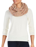 Echo Mixed Boucle Infinity Scarf - BERRY