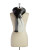 Lauren Ralph Lauren Oversized Knit Scarf - BLACK/CREAM/PLUM
