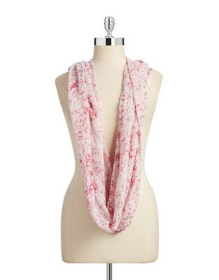Echo Winter Floral Infinity Scarf - WINTER LILAC