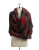 Lord & Taylor Boucle Plaid Wrap Scarf - RED/BLACK