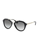 Prada Catwalk Cinema Sunglasses - BLACK