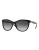 Burberry Striped Check 58mm Round Sunglasses - BLACK