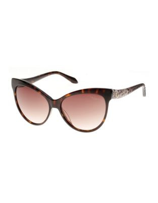 Roberto Cavalli 58mm Cat Eye Sunglasses - BROWN