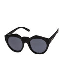 Le Specs Neo Noir 53mm Cat-Eye Sunglasses - BLACK