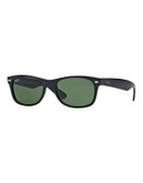 Ray-Ban New Wayfarer Sunglasses - SHINY BLACK (901) - 52 MM