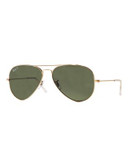Ray-Ban Original Classic Aviator Sunglasses - ARISTA GOLD/GREY (001/58) (POLARIZED) - 58 MM