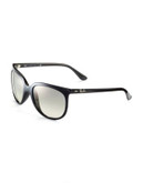 Ray-Ban Cats 1000 Oversized Rounded Sunglasses - SHINY BLACK (601/32) - MEDIUM