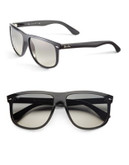 Ray-Ban Oversized Rounded Square Sunglasses - BLACK (601/32) - 60 MM