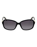 Ferragamo Square Sunglasses SF606S - BLACK