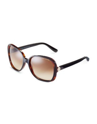 Marc By Marc Jacobs Large Square Plastic Sunglasses - BLACK DARK TORTOISE