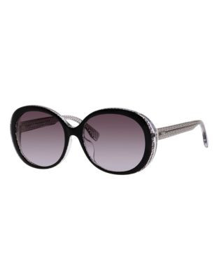 Fendi Round 0001/S Sunglasses - BLACK CRYSTAL