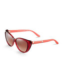Marc By Marc Jacobs Cat Eye Sunglasses - RED