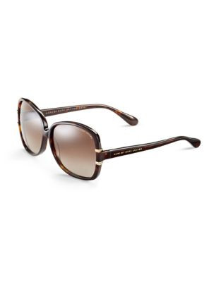 Marc By Marc Jacobs Oversized Square Sunglasses - DARK HAVANA