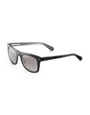 Marc By Marc Jacobs Square Wayfarer Sunglasses - BLACK CRYSTAL