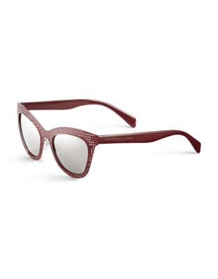 Marc By Marc Jacobs Perforated Cat-Eye Sunglasses - MATTE RED