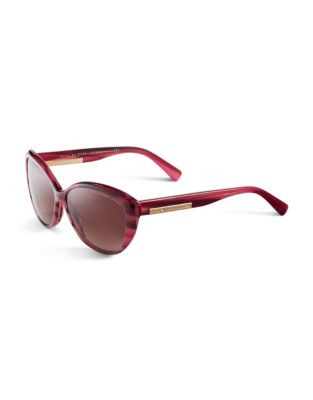 Marc By Marc Jacobs Retro Cat-Eye Sunglasses - STRIPED BURGUNDY