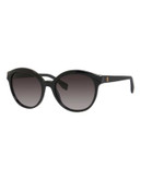 Fendi Round 0045/S Sunglasses - MATTE BLACK
