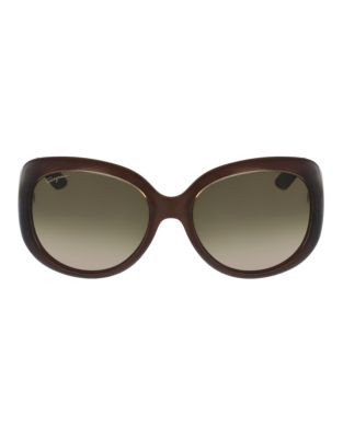 Ferragamo Round Sunglasses SF721S - BROWN