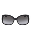 Ferragamo Square Sunglasses SF722S - BLACK