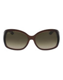 Ferragamo Square Sunglasses SF722S - BROWN
