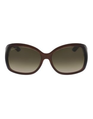 Ferragamo Square Sunglasses SF722S - BROWN