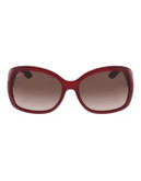 Ferragamo Square Sunglasses SF722S - RED