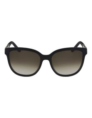 Chloé Rounded Wayfarer Sunglasses - BLACK
