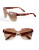 Chloé CE665S Hexagon Browline Sunglasses - LIGHT HAVANA