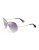 Diane Von Furstenberg Crisscross Aviator Sunglasses - BLACK