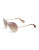 Diane Von Furstenberg Crisscross Aviator Sunglasses - BROWN