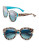 Dolce & Gabbana 49mm Round Leopard Sunglasses - TOP LEOAPRD ON TURQUOISE