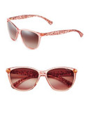 Ralph By Ralph Lauren Eyewear 56mm Contrast Temple Oval Sunglasses - PINK