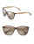Ralph By Ralph Lauren Eyewear 56mm Contrast Temple Oval Sunglasses - BROWN (FLASH)