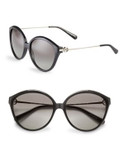 Michael Kors Mykonos 58mm Cat Eye Sunglasses - BLACK
