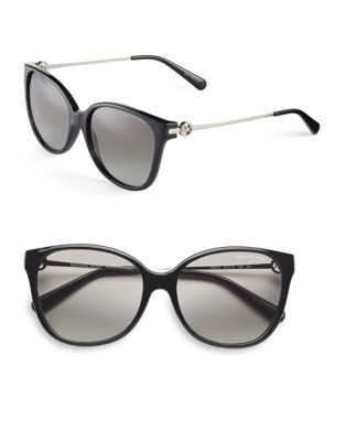 Michael Kors Marrakesh 57mm Cats-Eye Sunglasses - BLACK