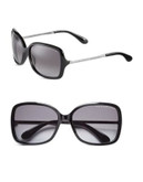 Marc By Marc Jacobs 59mm Oversized Square Sunglasses - BLACK