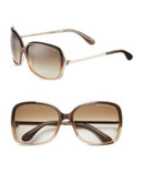 Marc By Marc Jacobs 59mm Oversized Square Sunglasses - BROWN PEARL