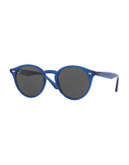 Ray-Ban Full Round Acetate Sunglasses - BLUE (616587) - 49 MM