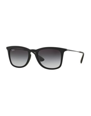 Ray-Ban Rubber Keyhole Sunglasses-RUBBER BLACK (622/8G) - RUBBER BLACK (622/8G) - XXX-SMALL